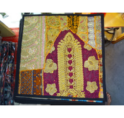 hoes 40x40 cm in oude Gujarat stoffen - 478