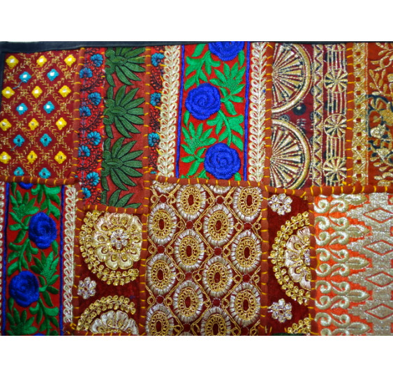 cover 40x40 cm in old Gujarat fabrics - 503