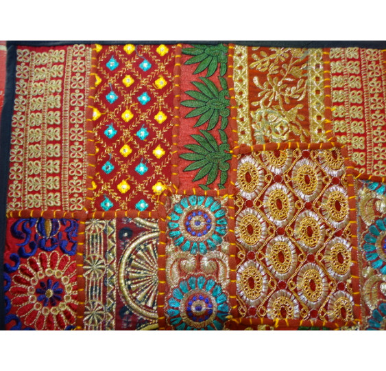 cover 40x40 cm in old Gujarat fabrics - 508