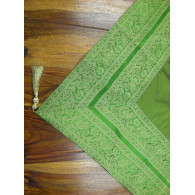 Brokaat taft tafelkleden 150x225 cm groen