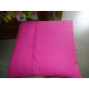 pillow cover 60x60 in fuchsia taffeta and brocade edge