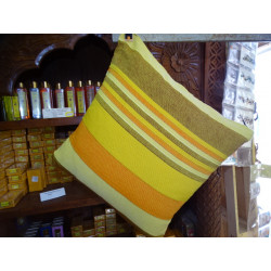 Fodera per cuscino kerala 40x40 cm giallo, arancio e tortora