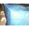 Housse de coussin 1 éléphants 40x40 cm turquoise bord brocart