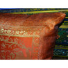 Cushion cover 1 elephant 40x40 cm orange brocade edge