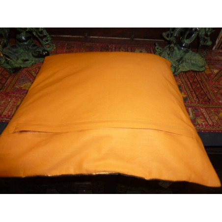 Oranje vierkante kussenhoes 40x40 cm