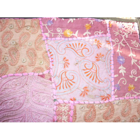 Cuscino in tessuto vecchio Gujarat - 329