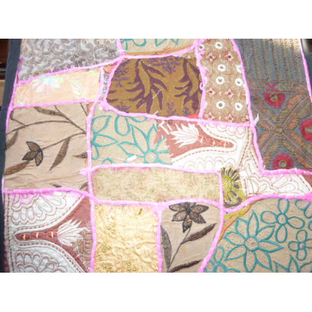 fundas de colchón, viejas telas de Gujarat - 381
