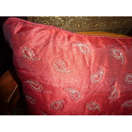 cushion cover 40x40 cm kashmeer bordeaux