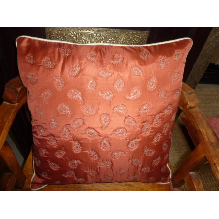 cushion cover 40x40 cm kashmeer brique