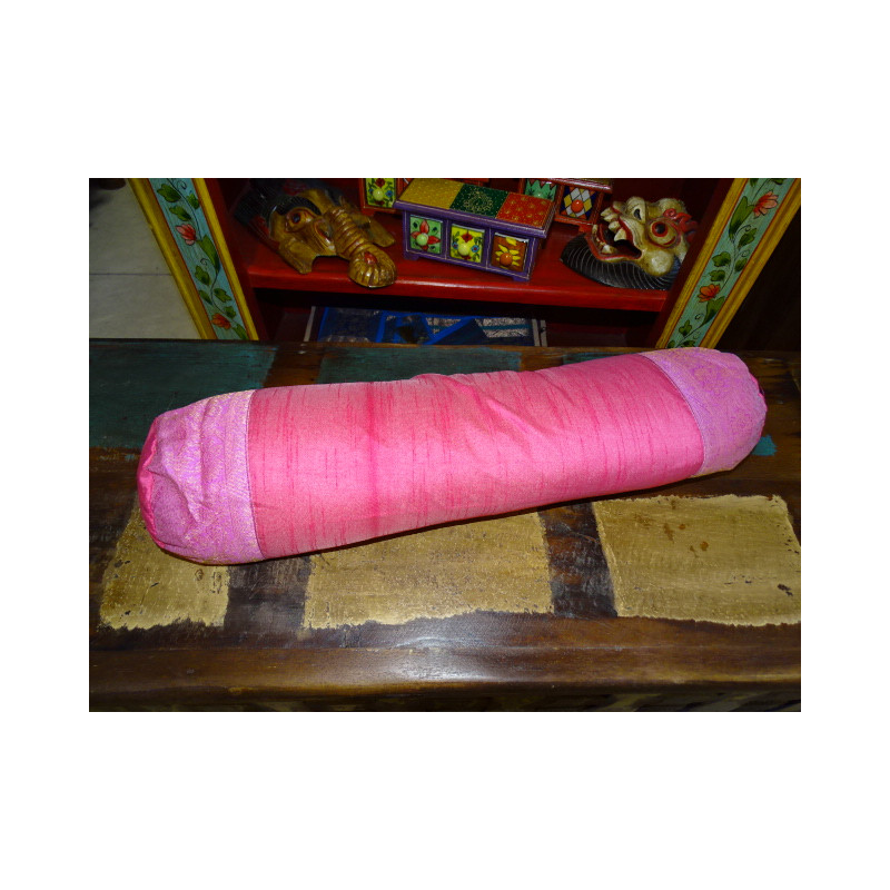 Duffel roze brokaat 60 x 14 cm (dun)
