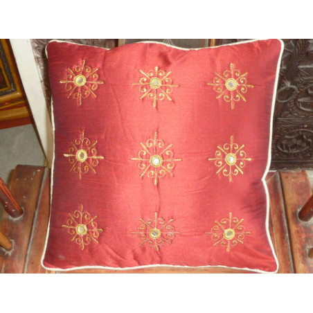 Cushion cover 40X40 arabesques miroirs red