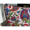Cushion cover 40x40 cm printed with red and green kashmeer