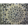 Fundas de algodón bordado azul 40x40 cm con espejo