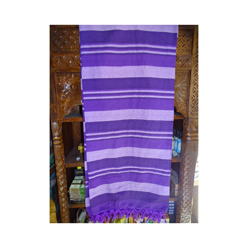KERALA Indiaas bedovertrek in kleur 3 paars