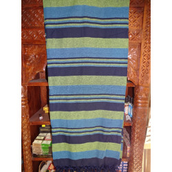 KERALA Indian bedspread in ultramarine blue and turquoise
