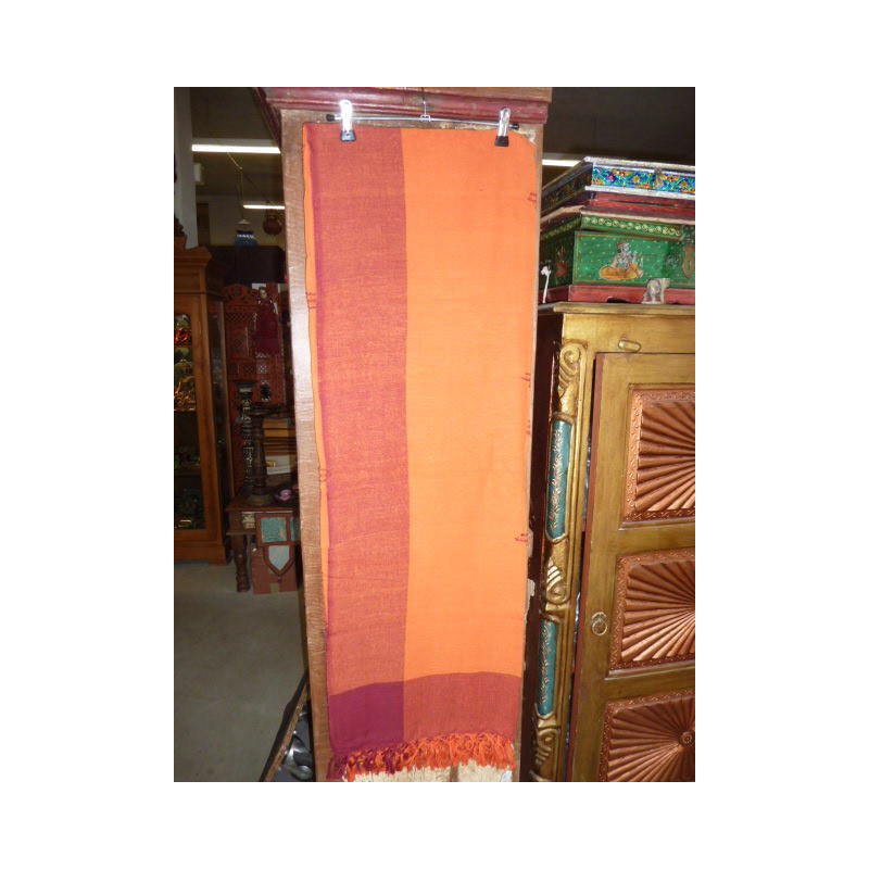 Piccolo kerala bordeaux arancione - cucito 150x220 cm