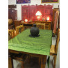 Brokaat taft tafelkleden 150x150 cm groen