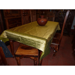 Tischdecken taffetas brokat 150x225 cm hellgrün