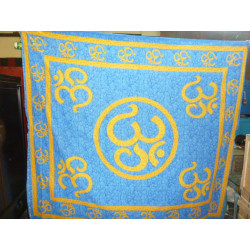 hanging OM marbré blue and yellow