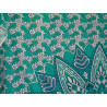 Colgante de algodón 220 x 200 cm con flor de loto verde