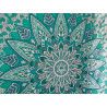 Baumwolle hängend 220 x 200 cm mit grüner Lotusblume