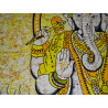 Baumwoll Wandbehang oder Tagesdecke mit gelbem Ganesh