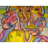 Cotton wall hanging or bedspread with Ganesh in meditation