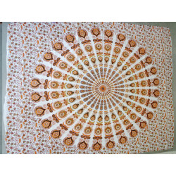 Colgador de pared de algodón con vidrieras y naranja cashmeer