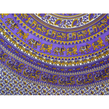 Tenda elefante  mosaico viola e arancio
