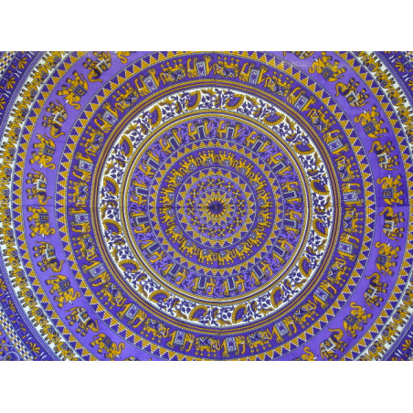 Tenda elefante  mosaico viola e arancio