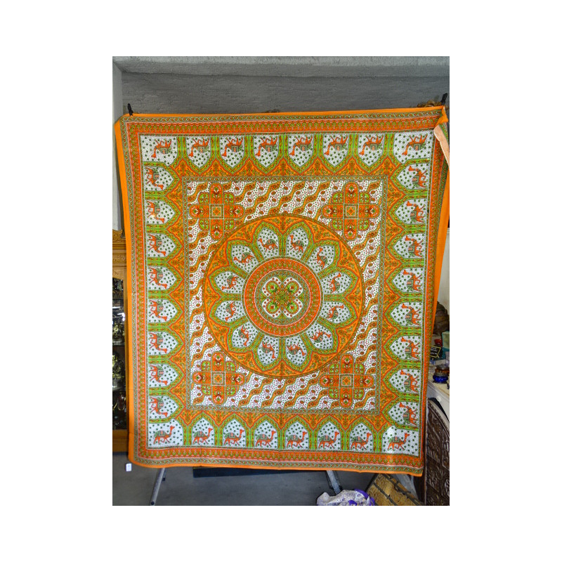 Hanging mosaic Camel orange and green