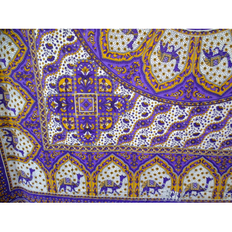 wall hanging Mosaic camel purple and orange