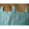 cortinas de organza turquoise froissé