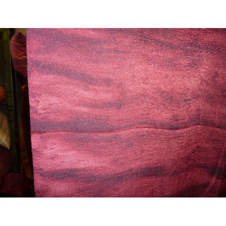 Organdi gordijnen bordeaux golven in 250x110 cm