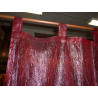Bordeauxrode verfrommelde organdigordijnen van 250x110 cm
