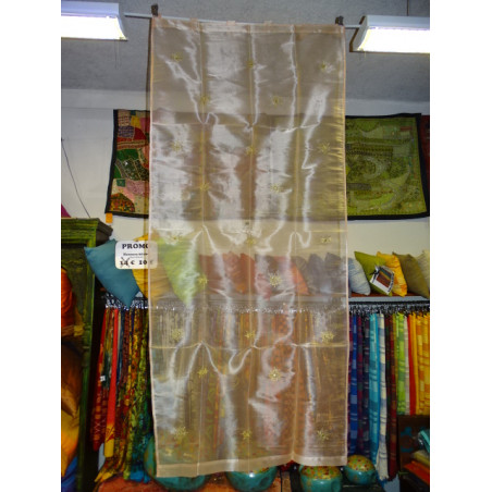 Arabescos bordados cortinas y espejos - Salmón