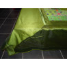 cama verde conjunto con mosaico