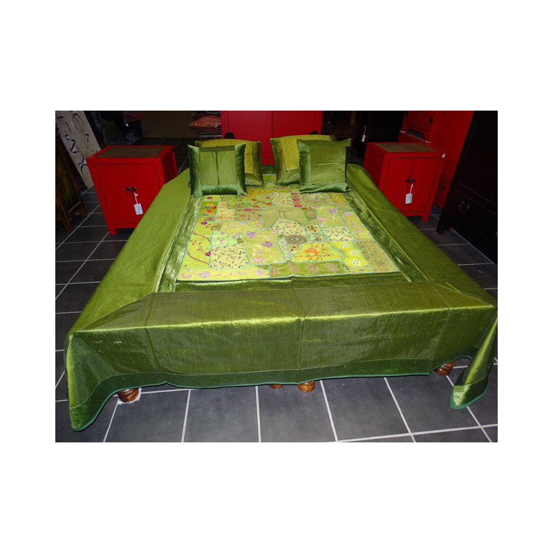 cama verde conjunto con mosaico - 2