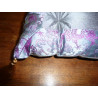 Galette de chaise 40x40 cm grise violette bordure dragon