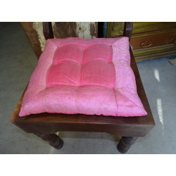 cuscini per sedie rosa bordi di broccato