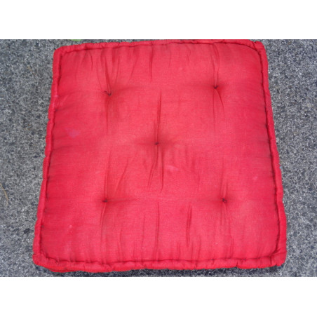 Cushion of Floor red brocade edges