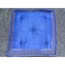 Cushion Floor Blumen Blau