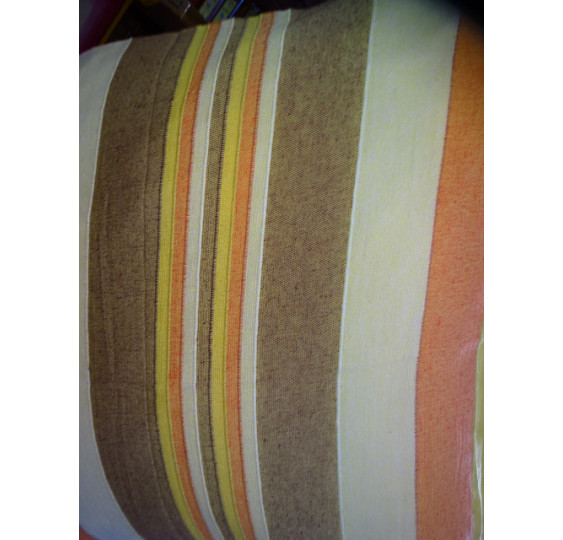 Fodera per cuscino kerala 60x60 cm giallo, arancio e tortora