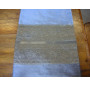 Rideaux taffetas bords brocart gris en 250 x 110 cm